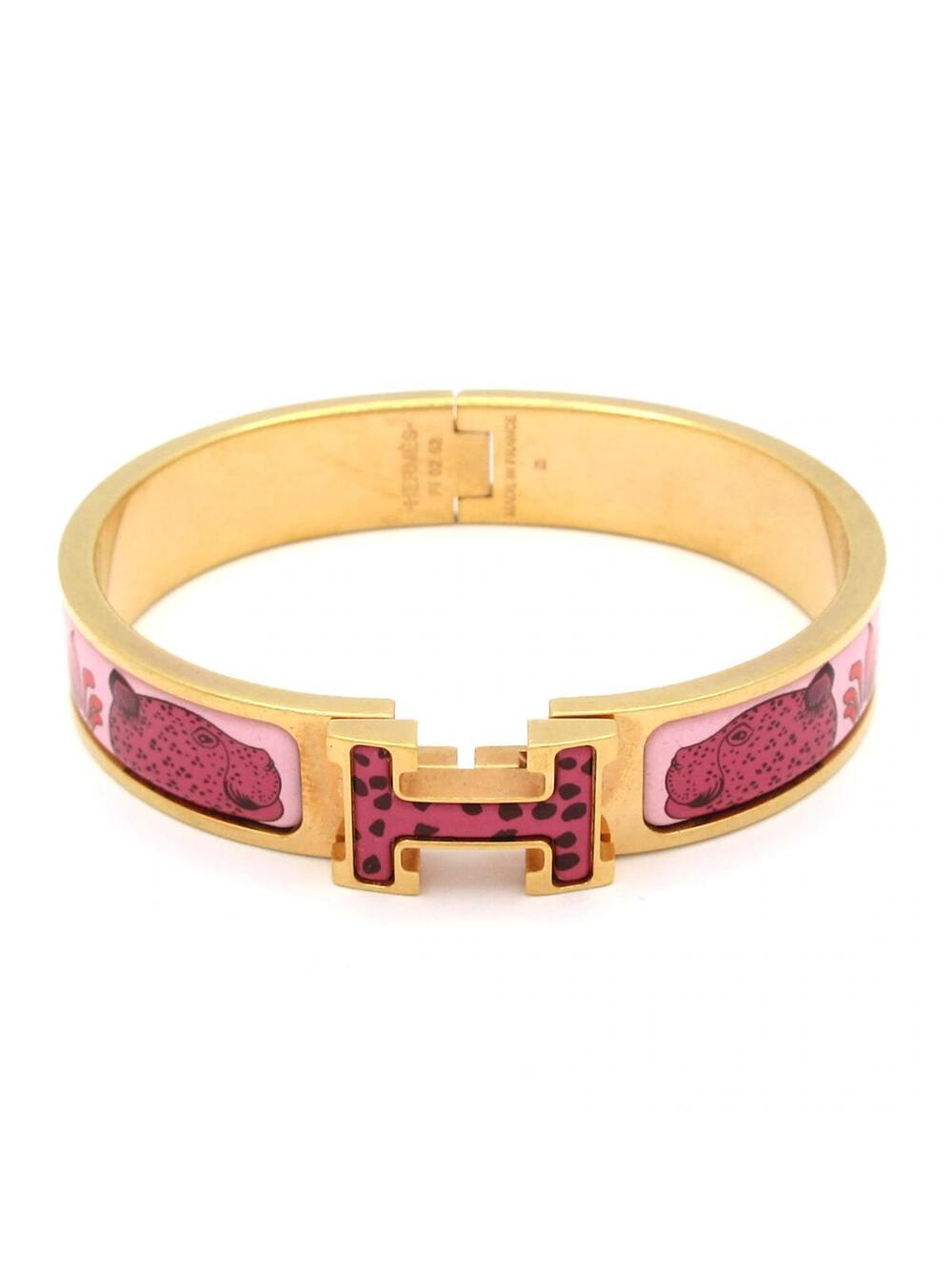 Hermes Clic H Rose Gold Pink Multi #302150H62B